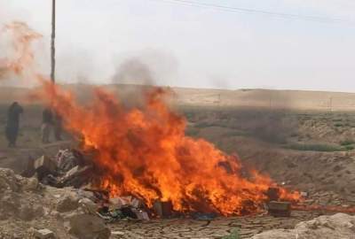 په جوزجان کې د څه دپاسه ١٣ ټنه تاریخ تیره خوراکي توکو او درملو د سوځولو خبر ورکړل شو