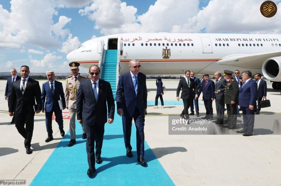 سفر رئیس‌جمهور مصر به ترکیه پس از ۱۲ سال