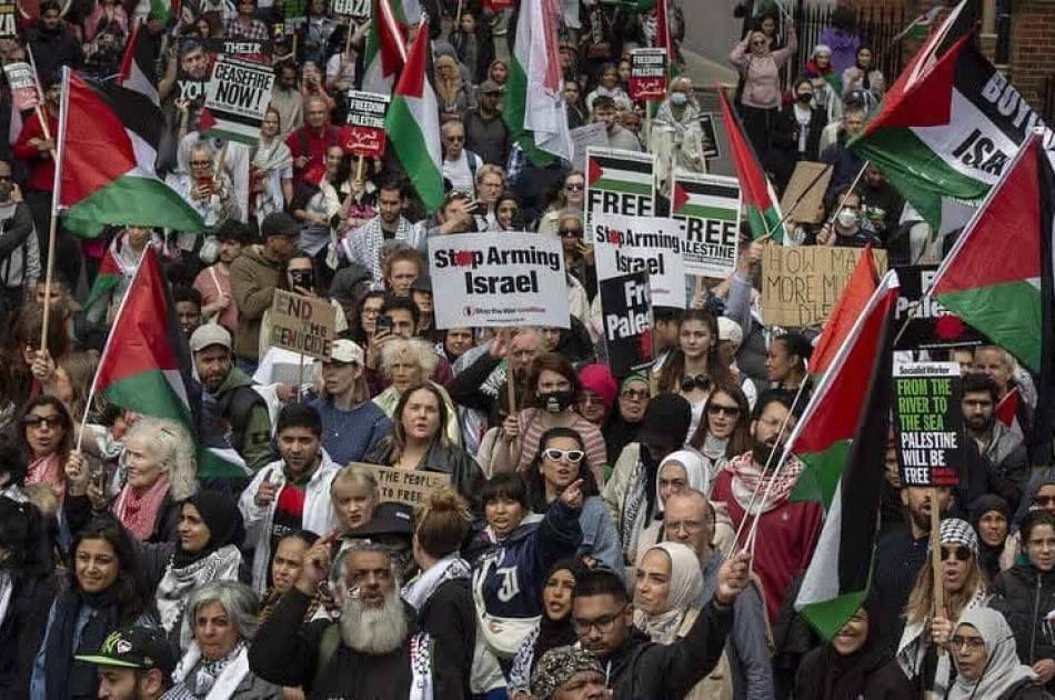 Thousands join pro-Palestinian rallies around the globe as Oct. 7 anniversary nears