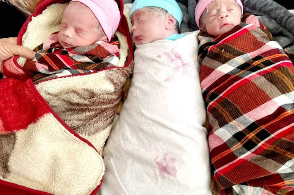 Woman gives birth to triplets in Samangan province