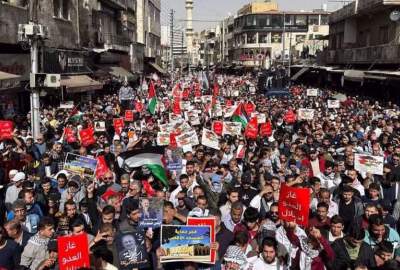 Jordanians protests in support of Gaza