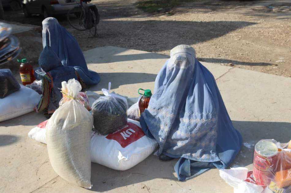 ایجاد حساب بانکی و مساعدت غذایی برای گداها در ولایت جوزجان