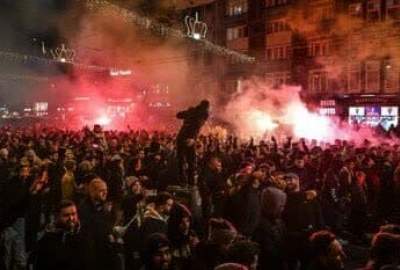 Parisians hold protests on the eve of France-Israel football match