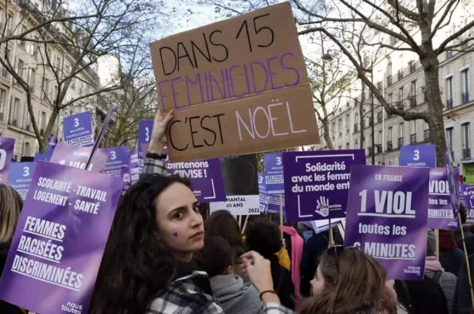 French, Italians vent anger at violence against women