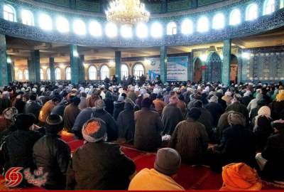 انځورونه / د اسلامي امارت د حکومت په ملاتړ د هیواد د شمال د شیعه ګانو لویه غونډه