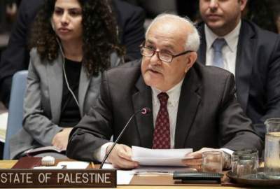 ریاض منصور: العالم يجب أن یحترم إرادة الشعب الفلسطینی/ تدمیر غزّة لا یجب أن یتکرر في الضفة الغربیة