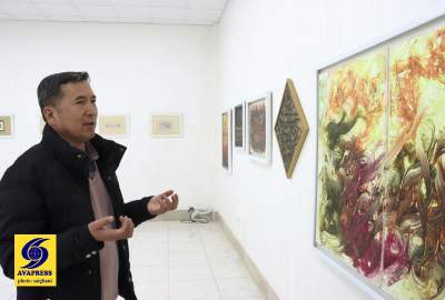 نمایشگاه آثار فاخر «محمدحسین  احمدی»، خوشنویس و فعال فرهنگی مهاجر افغانستانی در ورامین تهران  