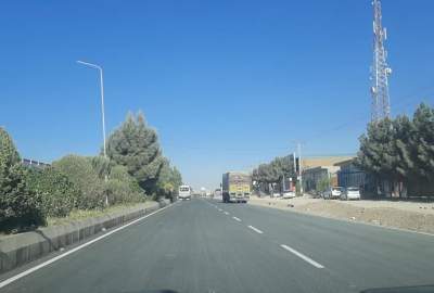 جاده شهرک صنعتی هرات پس از قیرریزی به بهره برداری رسید
