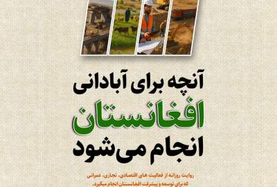 اینفوگرافیک / آنچه برای آبادانی افغانستان انجام می‌شود / چهارشنبه ۳ ثور ۱۴۰۴