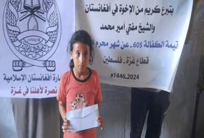 إرسال الدفعة الخامسة والثلاثين من المساعدات الشعبية من هرات إلى غزّة