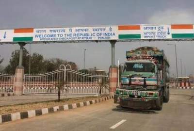 وصلت أول شحنة تجارية للبلاد عبر معبر واجا إلى الهند