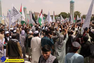 تصاویر/ تظاهرات شهروندان مزارشریف در حمایت از ملت فلسطین و محکومیت جنایات رژیم اسرائیل  