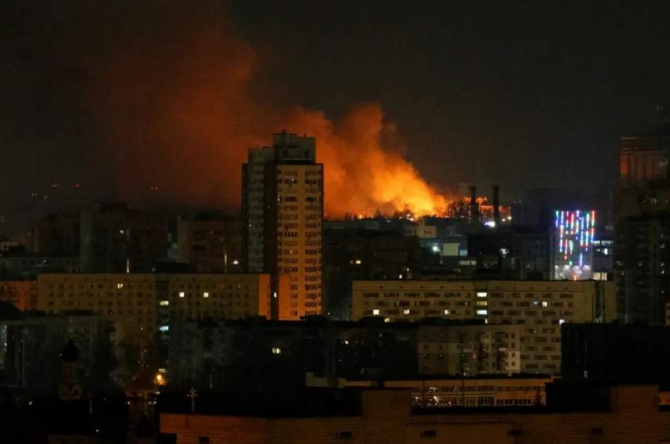 Massive Russian drone and missile attack on the Ukrainian capital