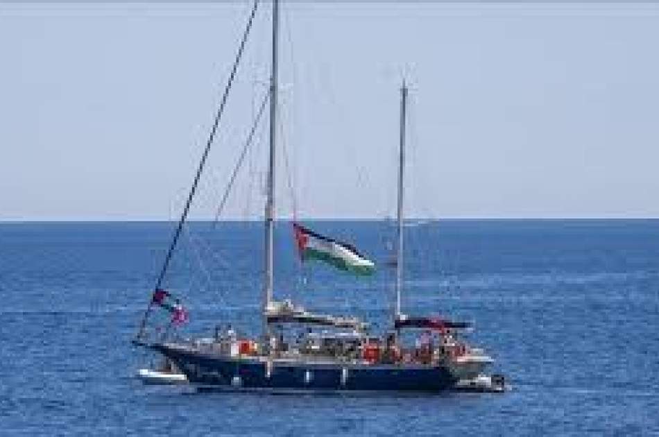 The Hanzala ship on the way to breaking the siege of Gaza