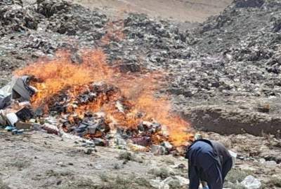 ۳ تُن مواد خوراکی و صحی فاسد در بادغیس حریق شد