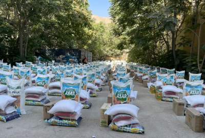 توزیع کمک‌های مختلف غذایی برای ۹۰۰ خانواده مستحق در بغلان و سمنگان