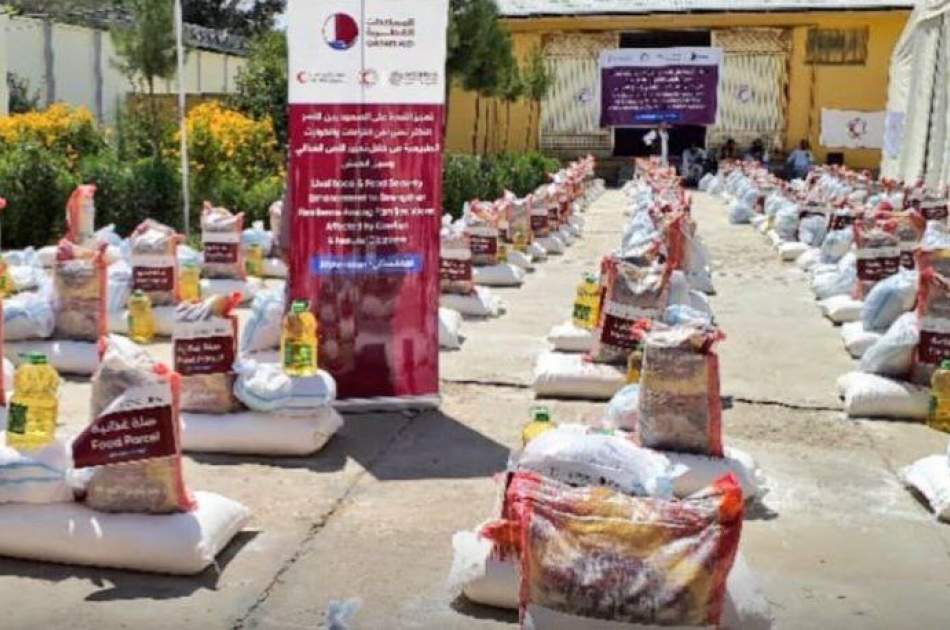 توزیع ۲۳ تُن مواد غذایی برای ۲۴۵ خانواده بی‌سرپرست در ولسوالی‌های فاریاب طی یک سال اخیر