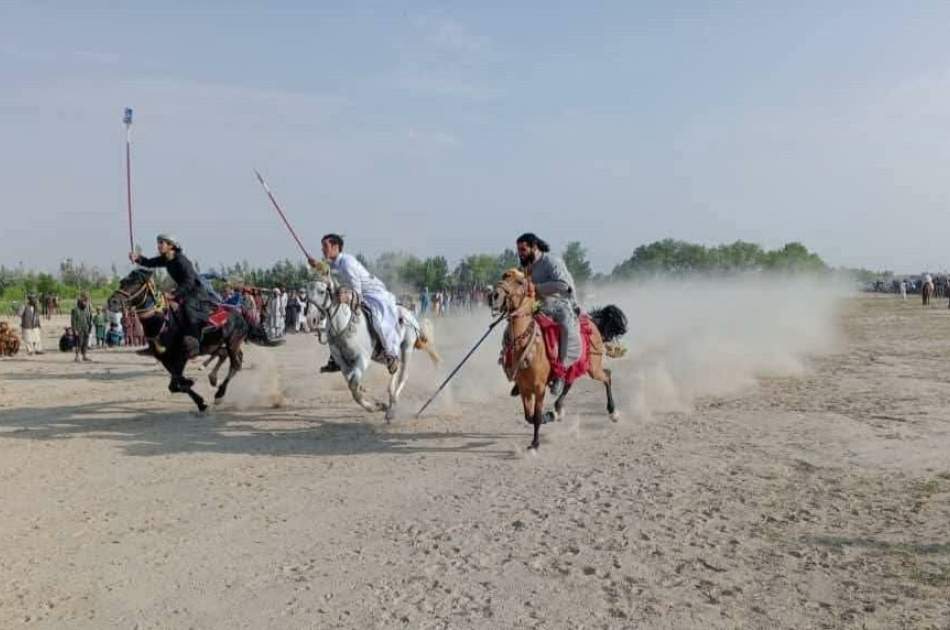 په غزني کې د نیزه غورځولو سیالۍ ترسره شوې