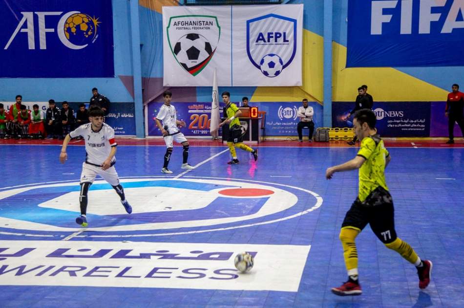 Two breathtaking futsal matches today in Kabul; contenders clash in the indoor arena