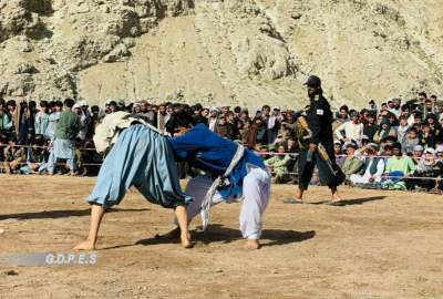 د بغلان په نهرین ولسوالۍ کې د ۵۰ لوبغاړو ترمنځ د غېږ نیونې سیالۍ ترسره شوې