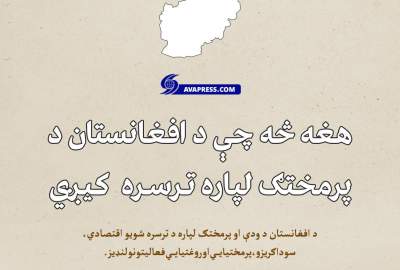 انفوګرافیک/ هغه څه چې د افغانستان د ودانولو لپاره ترسره کیږي!  