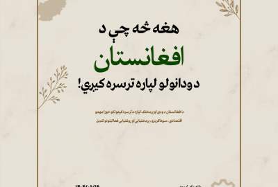 انفوګرافیک/ هغه څه چې د افغانستان د ودانولو لپاره ترسره کیږي!  