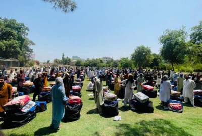 په ننګرهار کې ۶۰۰ راستنیدونکو کورنیو ته د کور وسایل وویشل شول