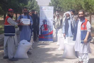 توزیع کمک‌های خوراکی و غیرخوراکی برای ۷۹۴ خانواده آسیب‌دیده در نیمروز و پروان