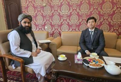 دیدار سفیر امارت اسلامی در قزاقستان با سفیر قرغیزستان و گفتگو پیرامون همکاری مشترک
