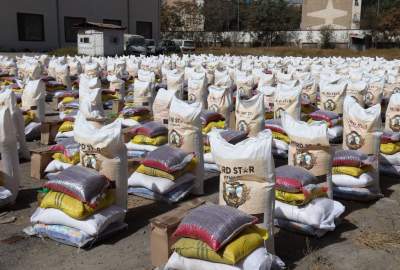 توزیع کمک‌های خوراکی برای ۴۲۵ یتیم و خانواده نیازمند در کابل