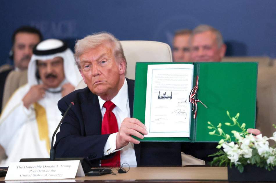 Signing of the Gaza Peace Agreement by Trump and the Heads of State in Sharm El-Sheikh without the Presence of the Zionist Regime
