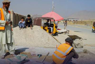 ‏کار ساخت سرک «قلعه شانان» در کابل از سر گرفته شد