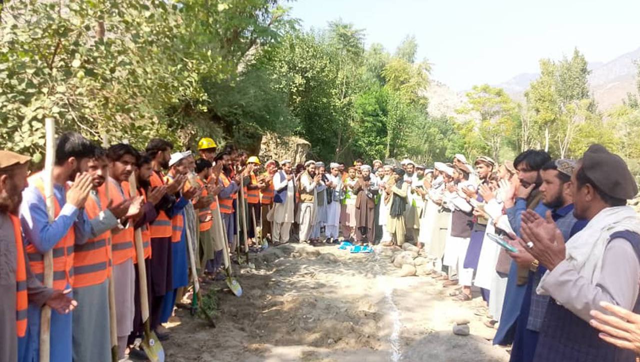 آغاز ساخت شش کانال آبیاری به ارزش بیش از شش میلیون افغانی در کنر