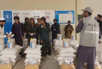 توزیع مواد غذایی برای ۲۰۷ خانواده نیازمند در ولایت لغمان