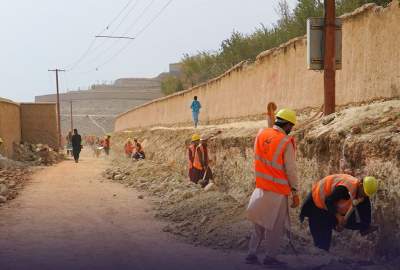 پیشرفت ۵۰ درصدی ساخت سرک فرعی در گذر ۲۲ ناحیه چهاردهم کابل