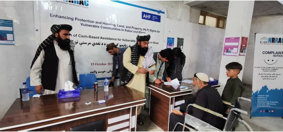 توزیع کمک‌ها برای بیش از یک‌هزار و ۵۰۰ خانواده بی‌جاشده و عودت‌کننده در چهار ولایت