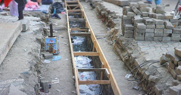 آغاز ترمیم و نصب جدول‌های سرک برچی تا قلعه‌نو در کابل به طول حدود ۸ کیلومتر