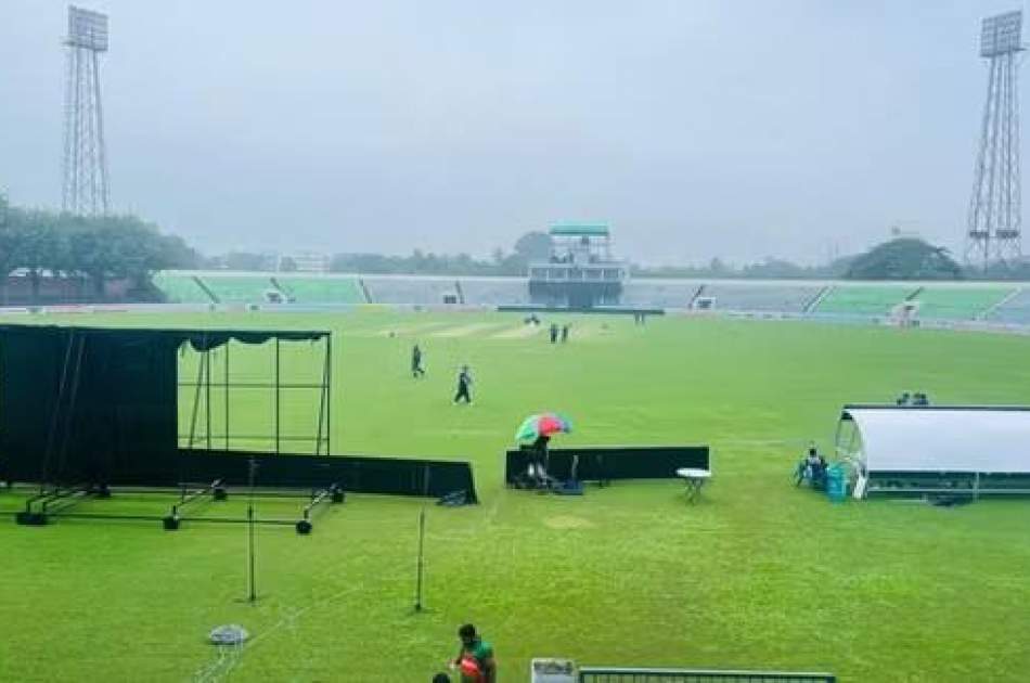 د افغانستان او بنګله دېش د ۱۹ کلنو ځوانانو ترمنځ د کرکټ دوهمه یو ورځنۍ لوبه د باران له امله وځنډول شوه