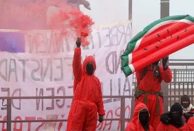 Protests in Hamburg against the killing of people in Gaza and Germany