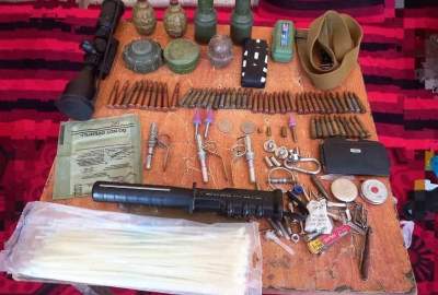 کشف و ضبط یک محموله مهمات نظامی در ولسوالی زاری ولایت بلخ