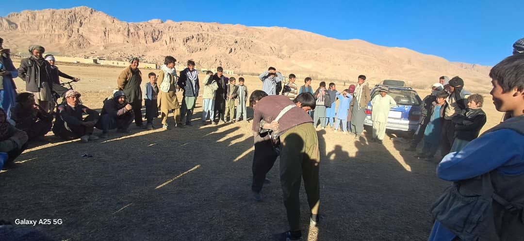 برگزاری مسابقات پهلوانی با حضور ۴۴ ورزشکار در ولسوالی یکاولنگ نمبر ۱ بامیان
