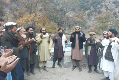 تکمیل دیوار استنادی ۳۰۰ متری در ولسوالی کامدیش نورستان