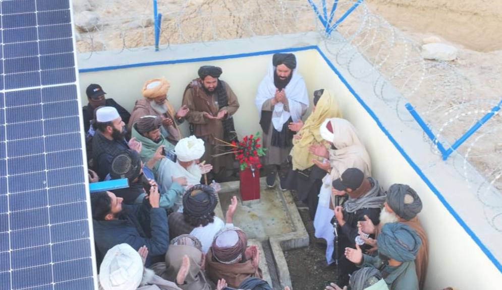 تکمیل کار ساخت یک شبکه آبرسانی باهزینه بیش از ۷ میلیون افغانی در لوگر