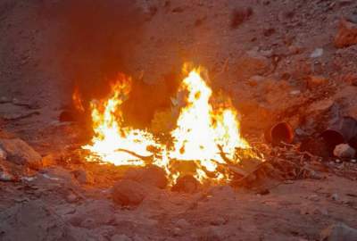 حریق بیش از ۴۴۰۰ کیلوگرام مواد مخدر «یامه» در ارزگان