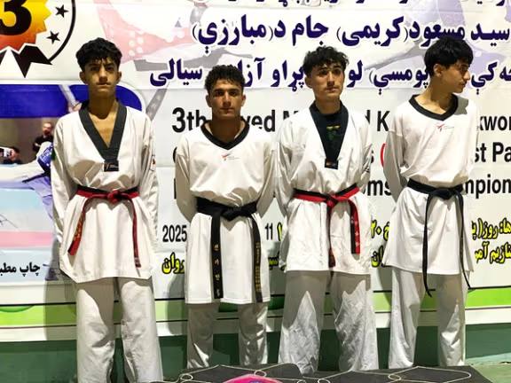 معرفی قهرمانان شش وزن مسابقات آزاد تکواندو نوجوانان در پروان