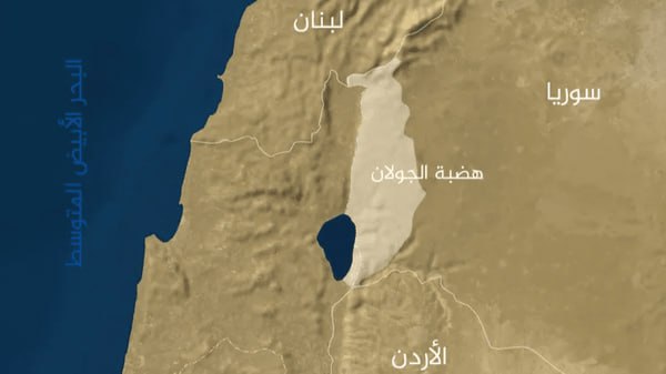 انتشار نقشه جنجالی؛ جولان از مرزهای سوریه محو شد