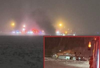 تحطم طائرة نفاثة خاصة في مطار بانغور بالولايات المتحدة الامريكية وعلى متنها 8 أشخاص