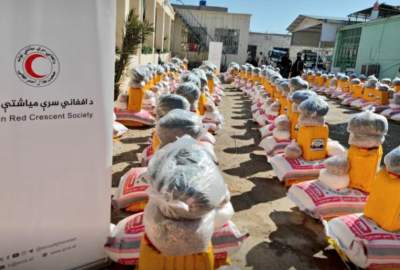 توزیع بیش از ۸۷ تُن مواد غذایی برای ۷۵۰ خانواده نیازمند در قندهار به مناسبت ماه مبارک رمضان