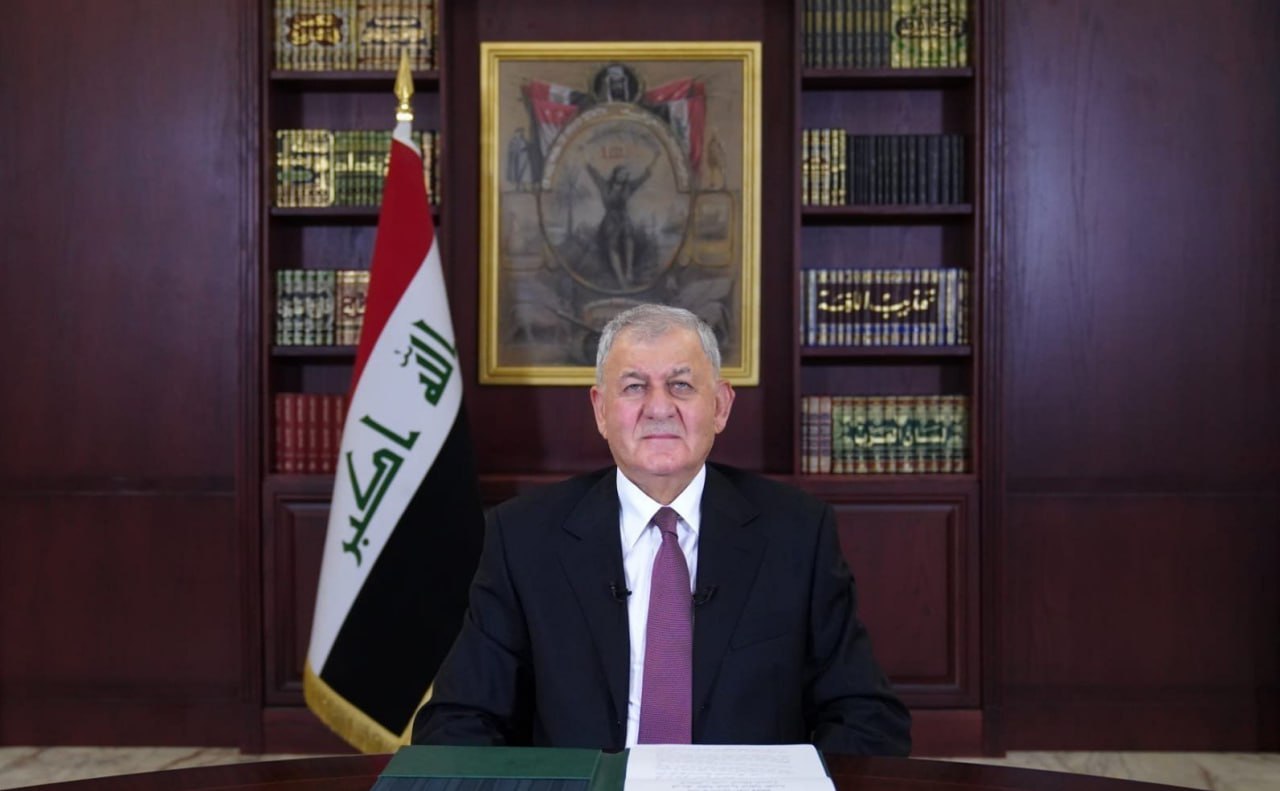 پیام تبریک رئیس جمهور عراق به آیت‌الله سید مجتبی خامنه‌ای