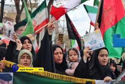 قطعنامه پایانی تجمع اعتراضی مهاجرین در مشهد مقدس؛ تجاوز نظامی آمریکا و رژیم صهیونیستی بر علیه ایران محکوم شد